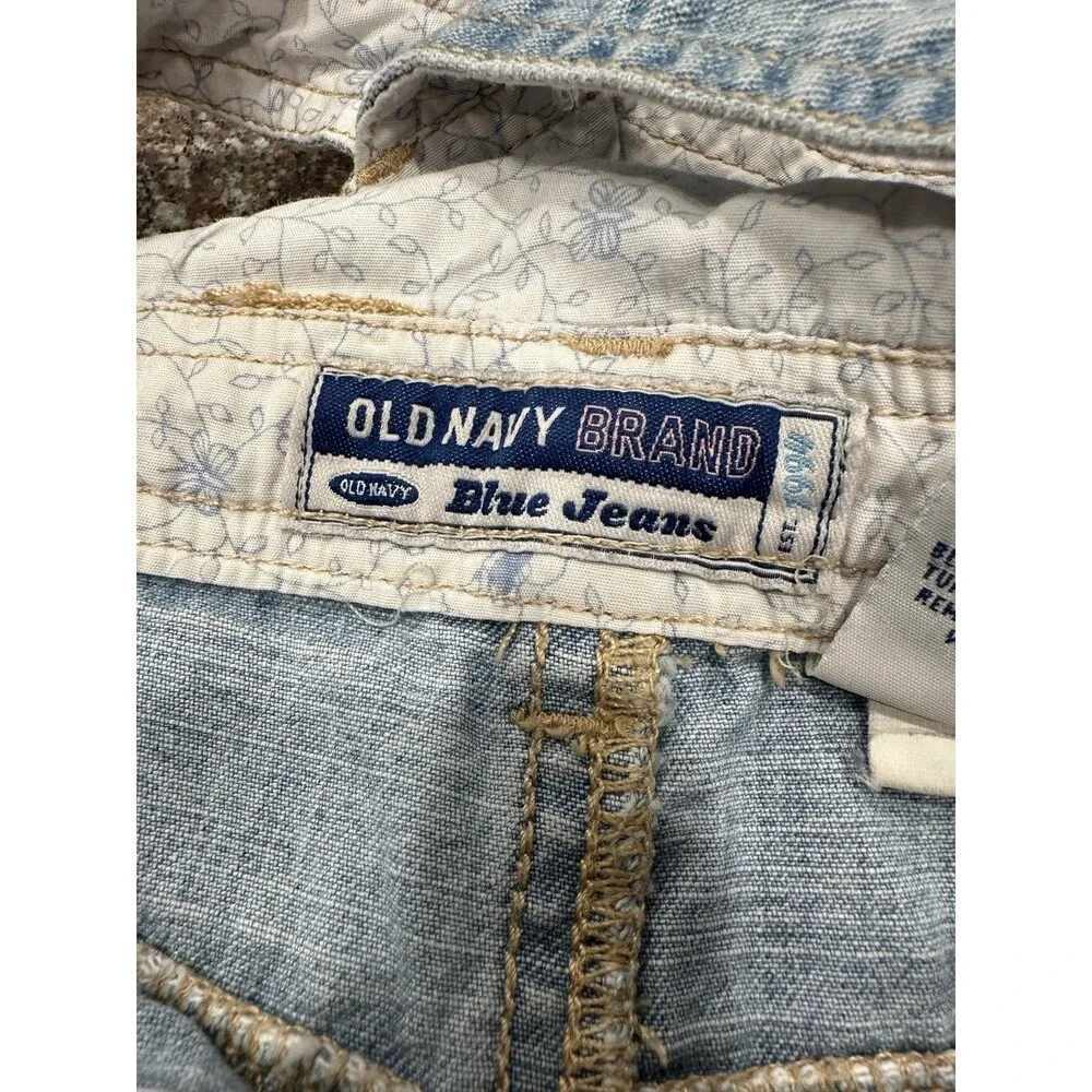 Vintage Old Navy Blue Jeans Straight Leg Carpenter  Overalls‎ Y2K 90's Unisex 6